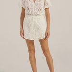 Ilio Nema Abas Skirt in White Eyelet