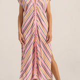 Ilio Nema Cythera Caftan in Samos Stripe