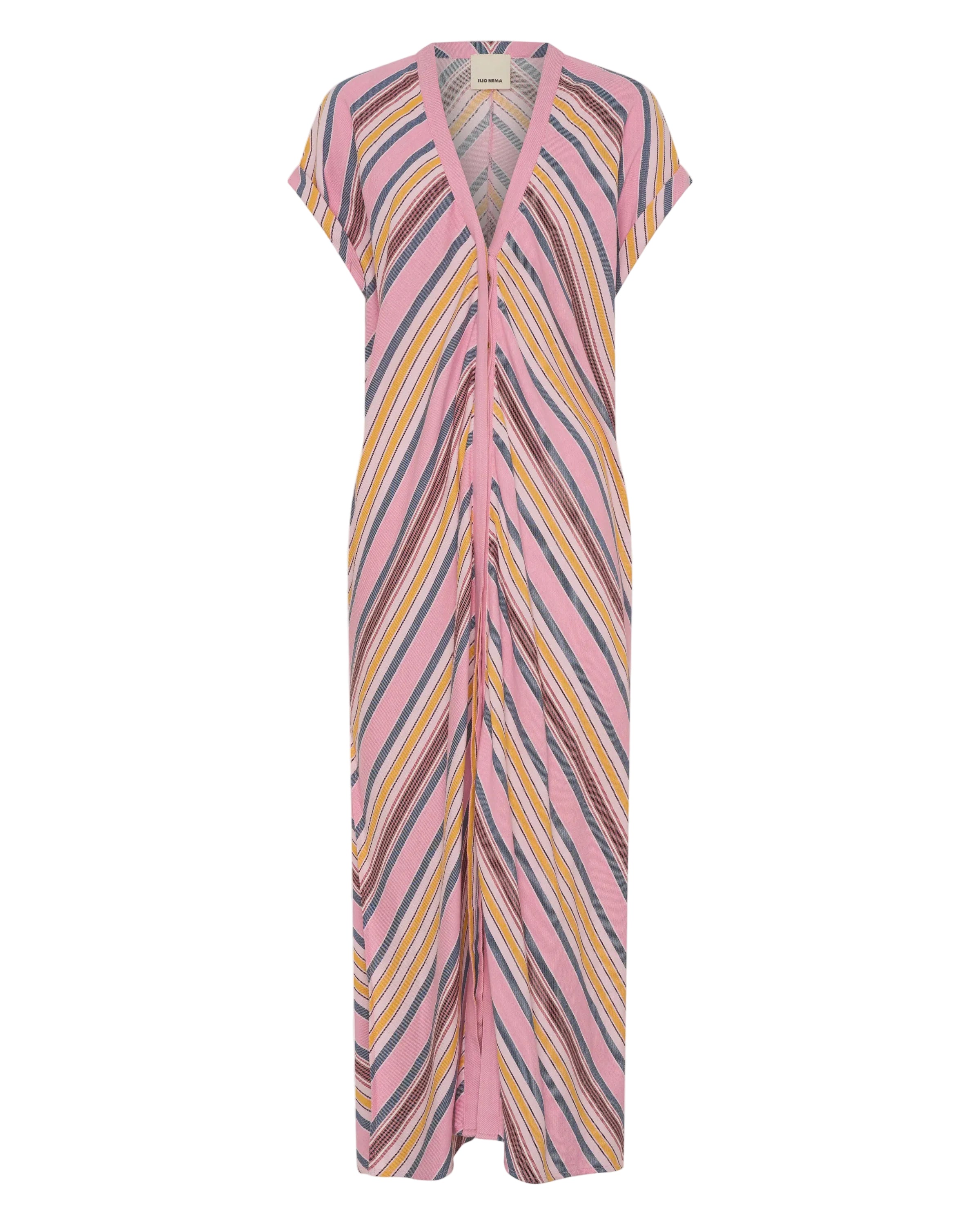 Ilio Nema Cythera Caftan in Samos Stripe