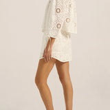 Ilio Nema Delian Jacket in White Eyelet