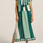 Ilio Nema Thaddeus Caftan in Green Sarong Voile - side view