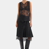 Sir Ingrid Lace Midi Skirt in Black