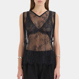 Sir Ingrid Lace Top in Black
