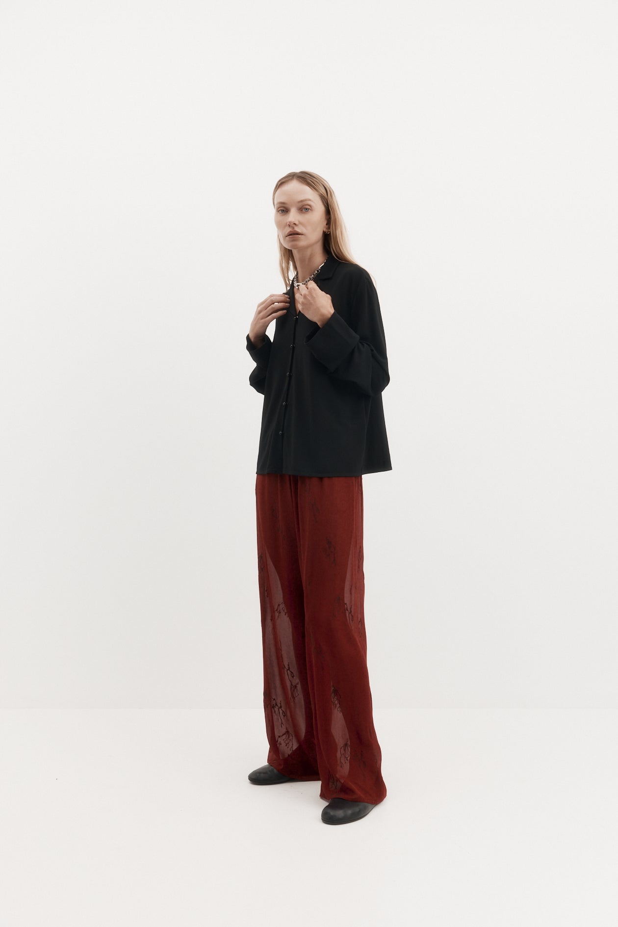 Harris Tapper Iris Shirt in Black - outfit inspiration