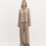 Harris Tapper Iris Shirt in Sand - side view