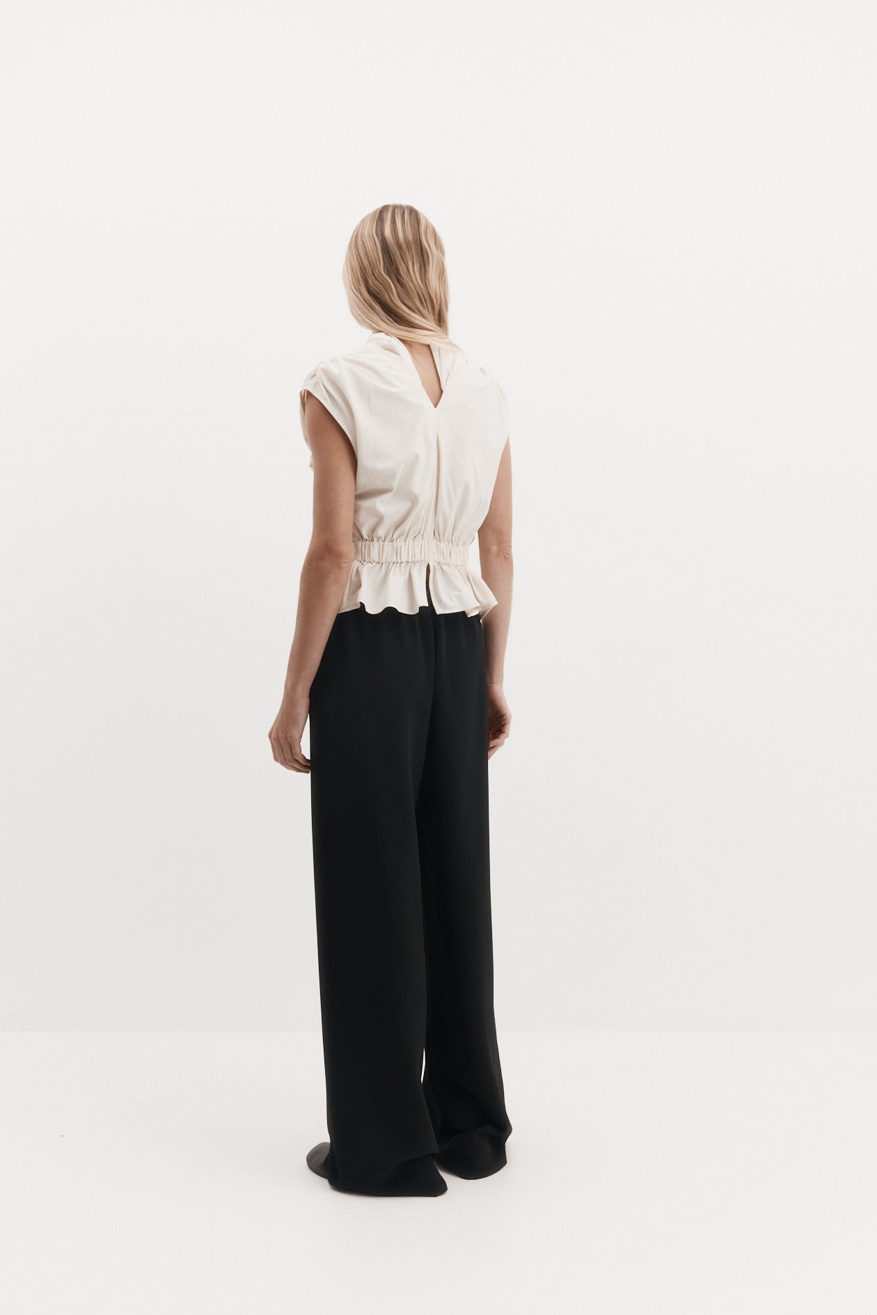 Harris Tapper Irving Trouser in Black - styled look