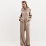 Harris Tapper Irving Trouser in Sand - side view