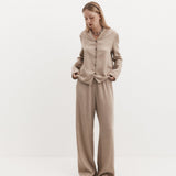 Harris Tapper Irving Trouser in Sand - side view