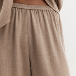 Harris Tapper Irving Trouser in Sand - styled look