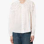 Isabel Marant Christa Top in White - detail view