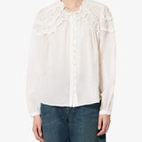 Isabel Marant Christa Top in White - detail view
