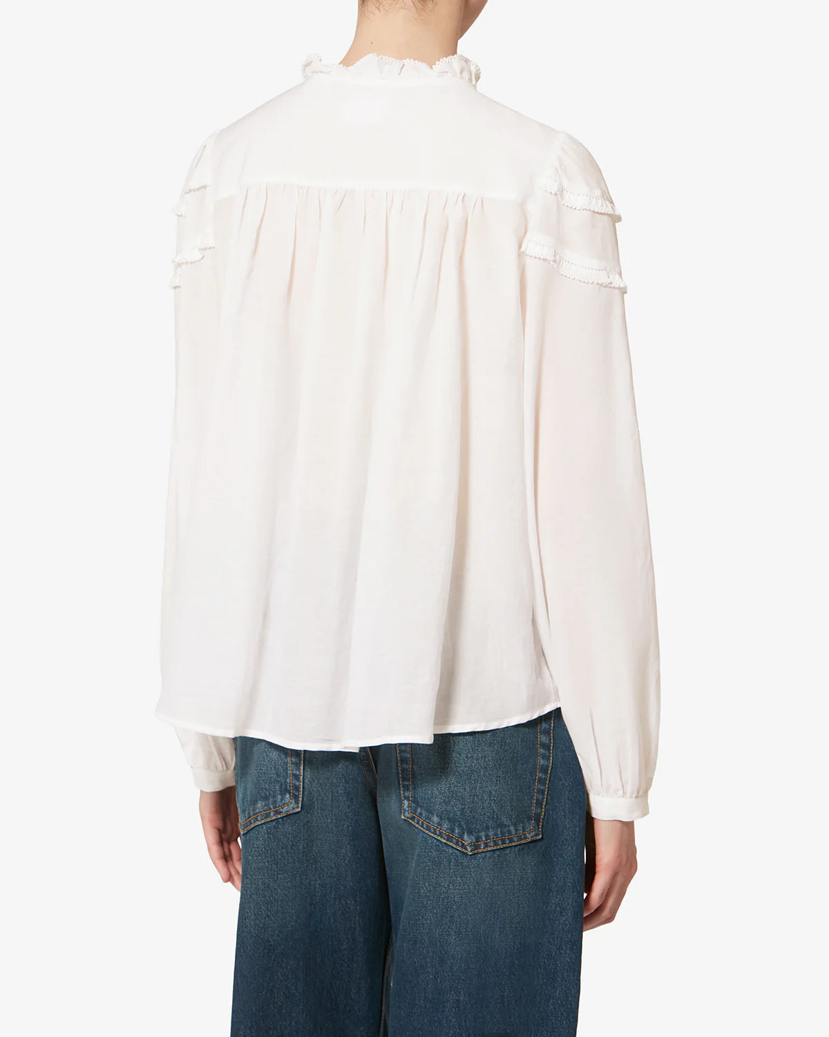 Isabel Marant Christa Top in White - styled look