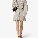 Isabel Marant Doane Top in Ecru And Black - side view