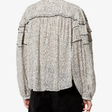 Isabel Marant Doane Top in Ecru And Black - styled look