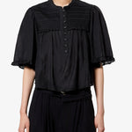 Isabel Marant Douna Top in Black - detail view