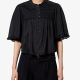 Isabel Marant Douna Top in Black - detail view