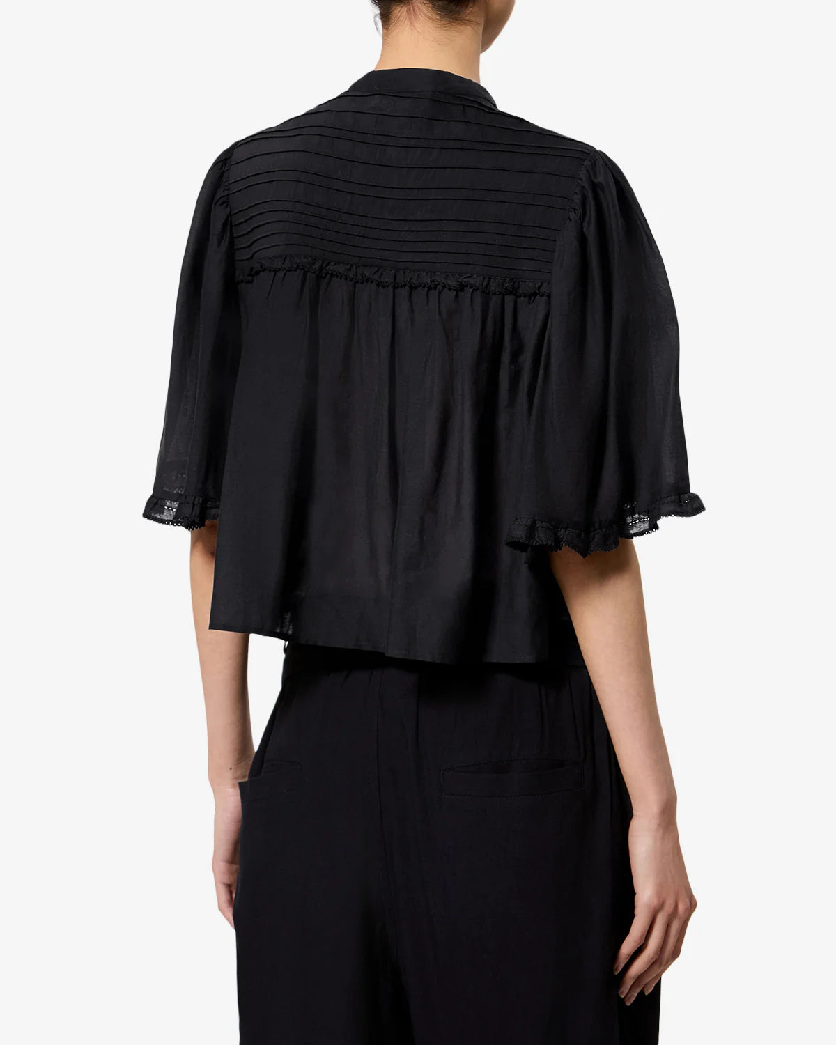 Isabel Marant Douna Top in Black - styled look