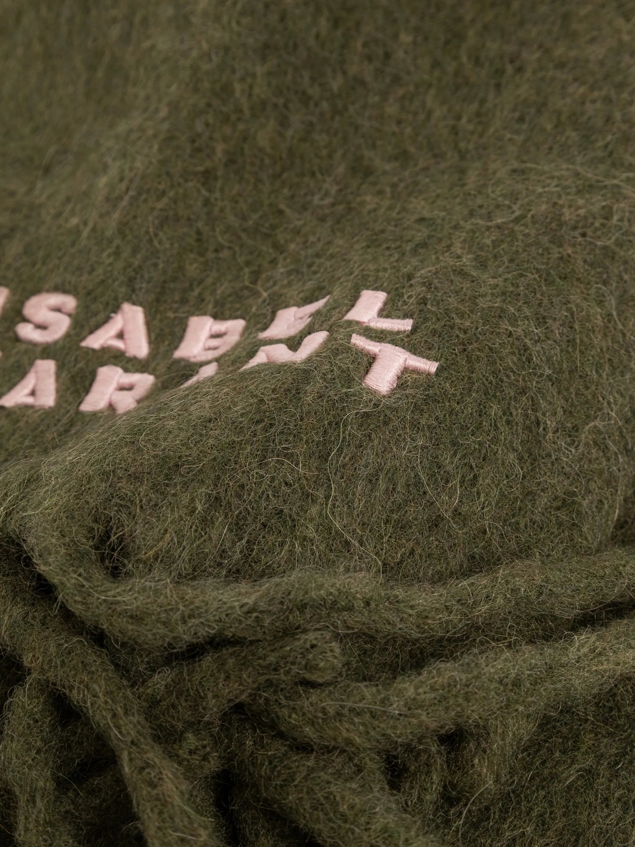 Isabel Marant Firny Scarf in Khaki - detail view