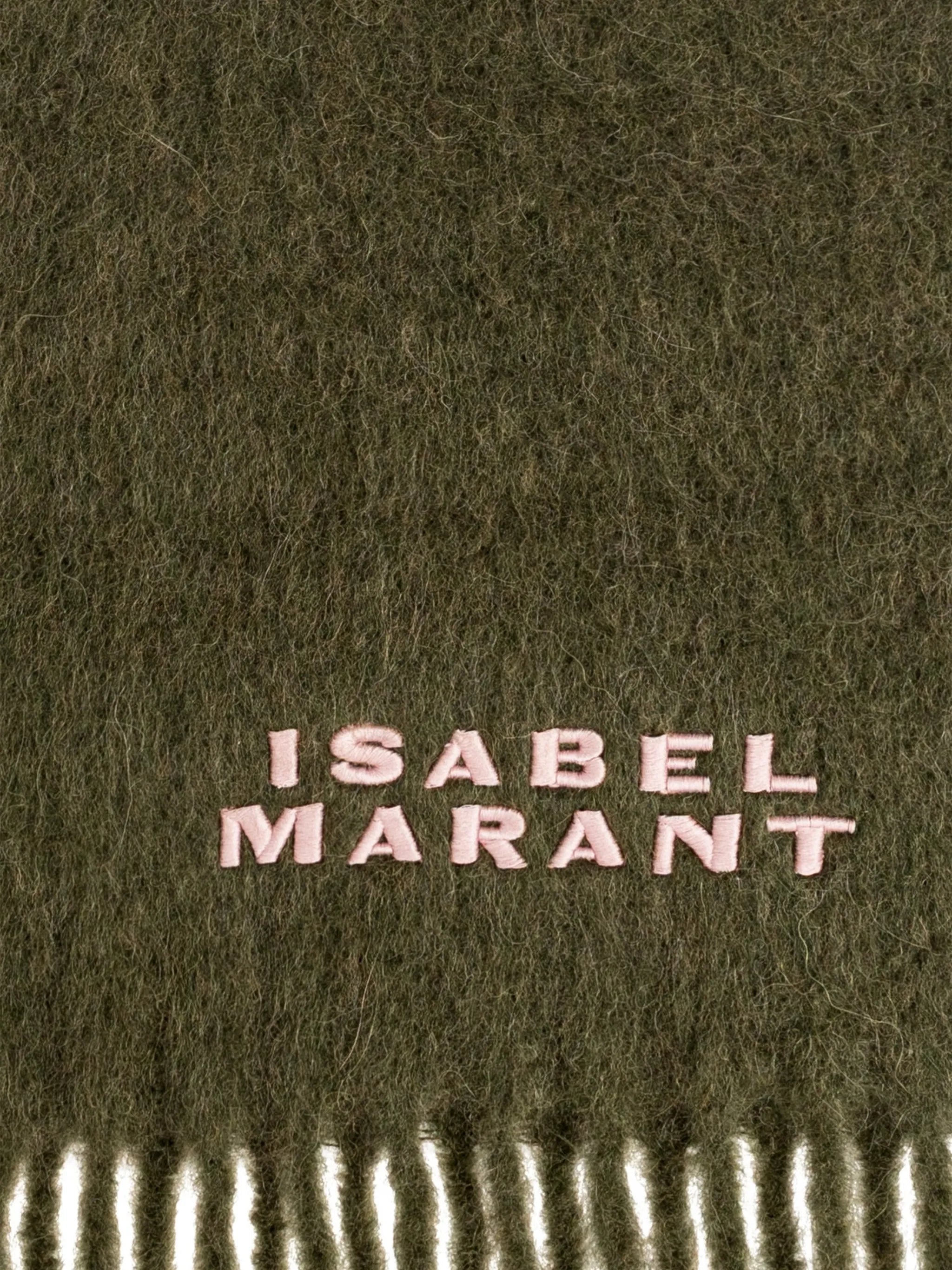 Isabel Marant Firny Scarf in Khaki - side view