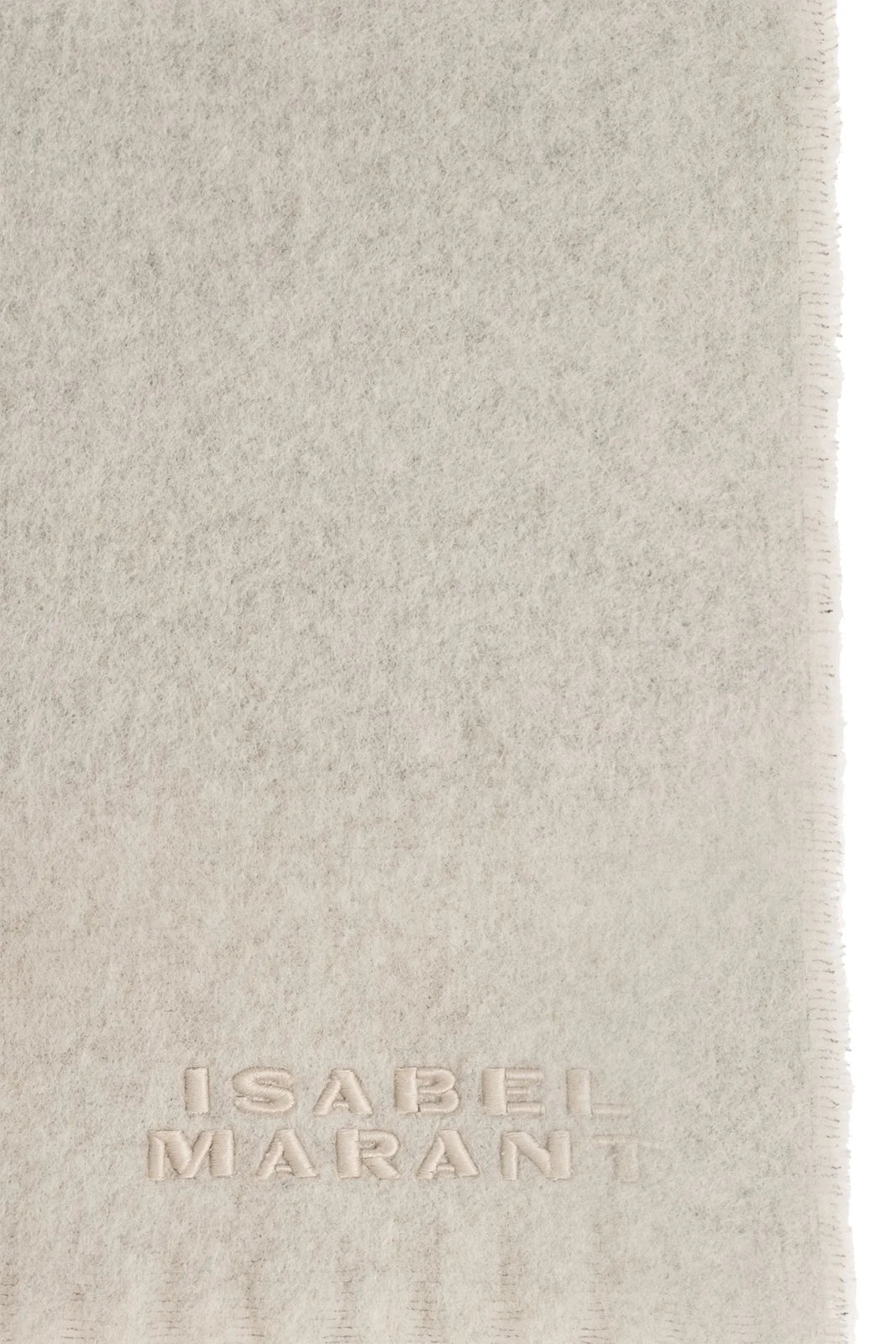 Isabel Marant Firny Scarf in Snow Grey - side view