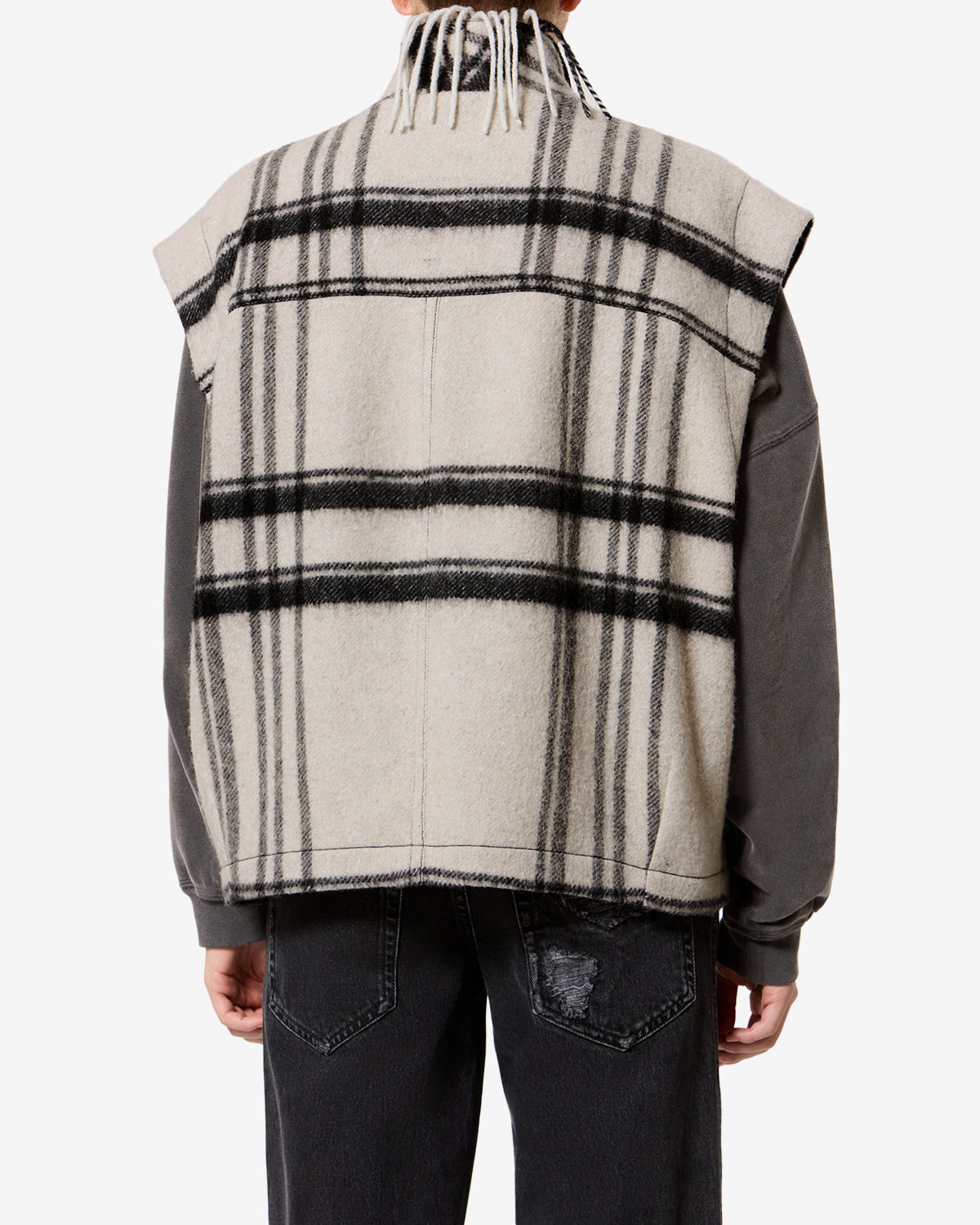 Isabel Marant Ginesa Jacket in Ecru And Black - outfit inspiration