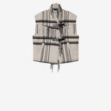 Isabel Marant Ginesa Jacket in Ecru And Black