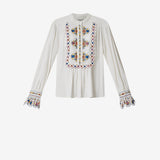 Isabel Marant Monique Top in Ecru