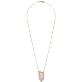 Isabel Marant Rock Crystal Long Necklace in Transparent