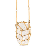 Isabel Marant Rock Crystal Long Necklace in Transparent