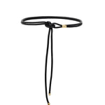Isabel Marant Silvia Tie Belt in Black And Gold