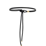 Isabel Marant Silvia Tie Belt in Black And Gold