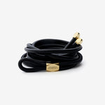 Isabel Marant Silvia Tie Belt in Black And Gold - detail view