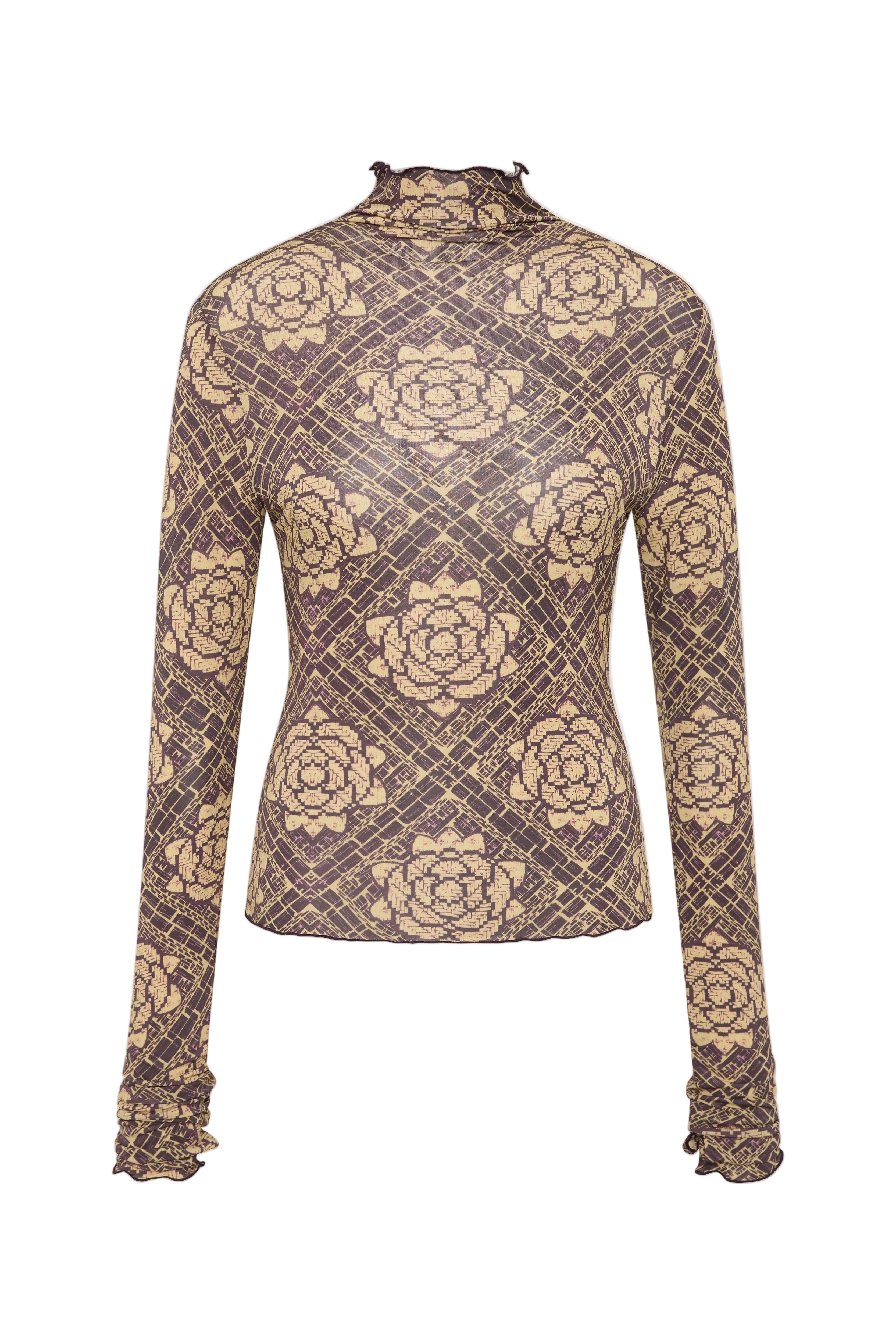 Sir Isola Long Sleeve Top in Rose Parquet Plum
