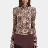 Sir Isola Long Sleeve Top in Rose Parquet Plum - outfit inspiration