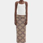 Sir Isola Midi Skirt in Rose Parquet Plum - outfit inspiration