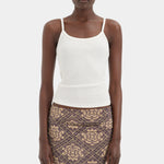 Sir Isola Midi Skirt in Rose Parquet Plum - close up