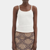 Sir Isola Midi Skirt in Rose Parquet Plum - close up