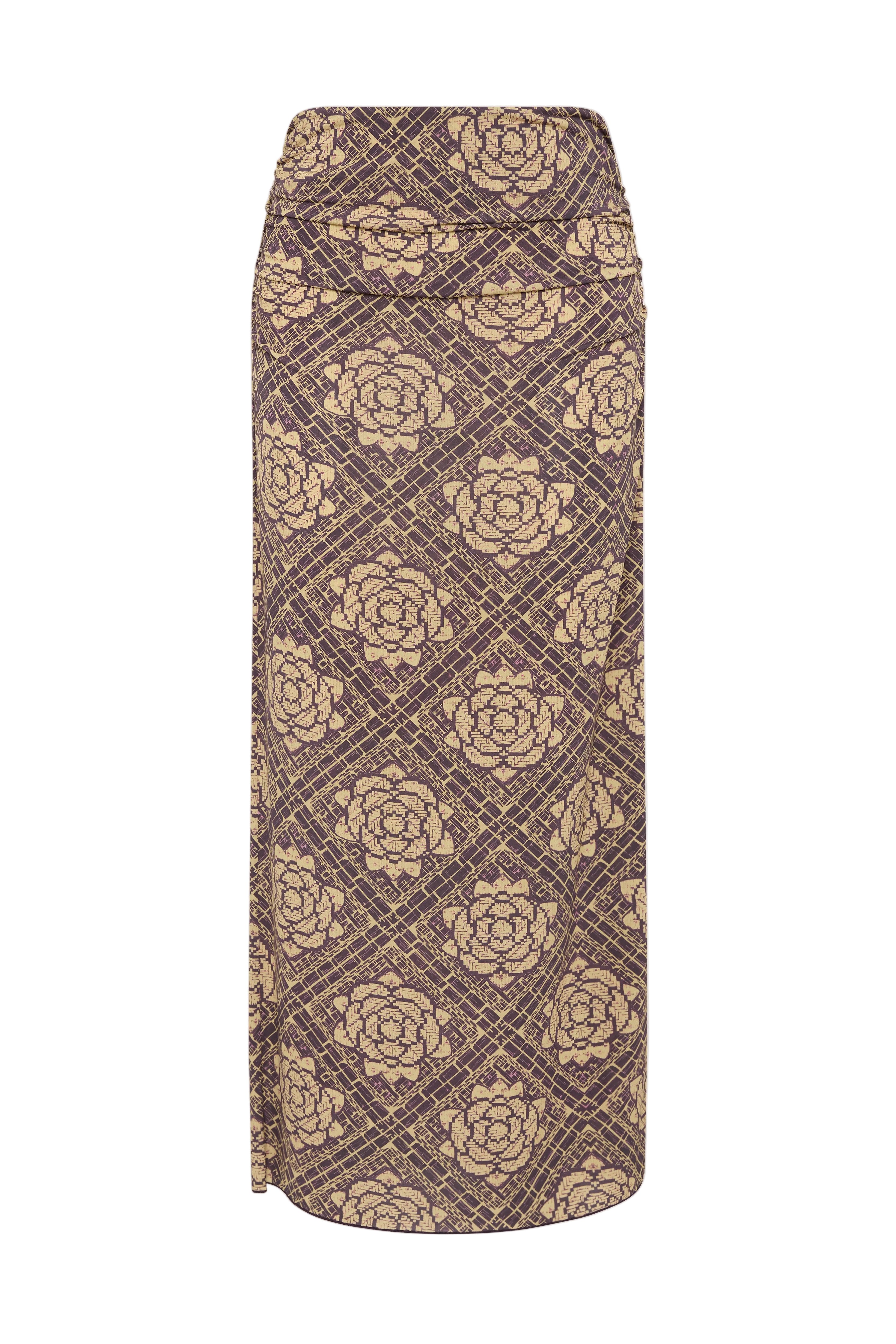 Sir Isola Midi Skirt in Rose Parquet Plum