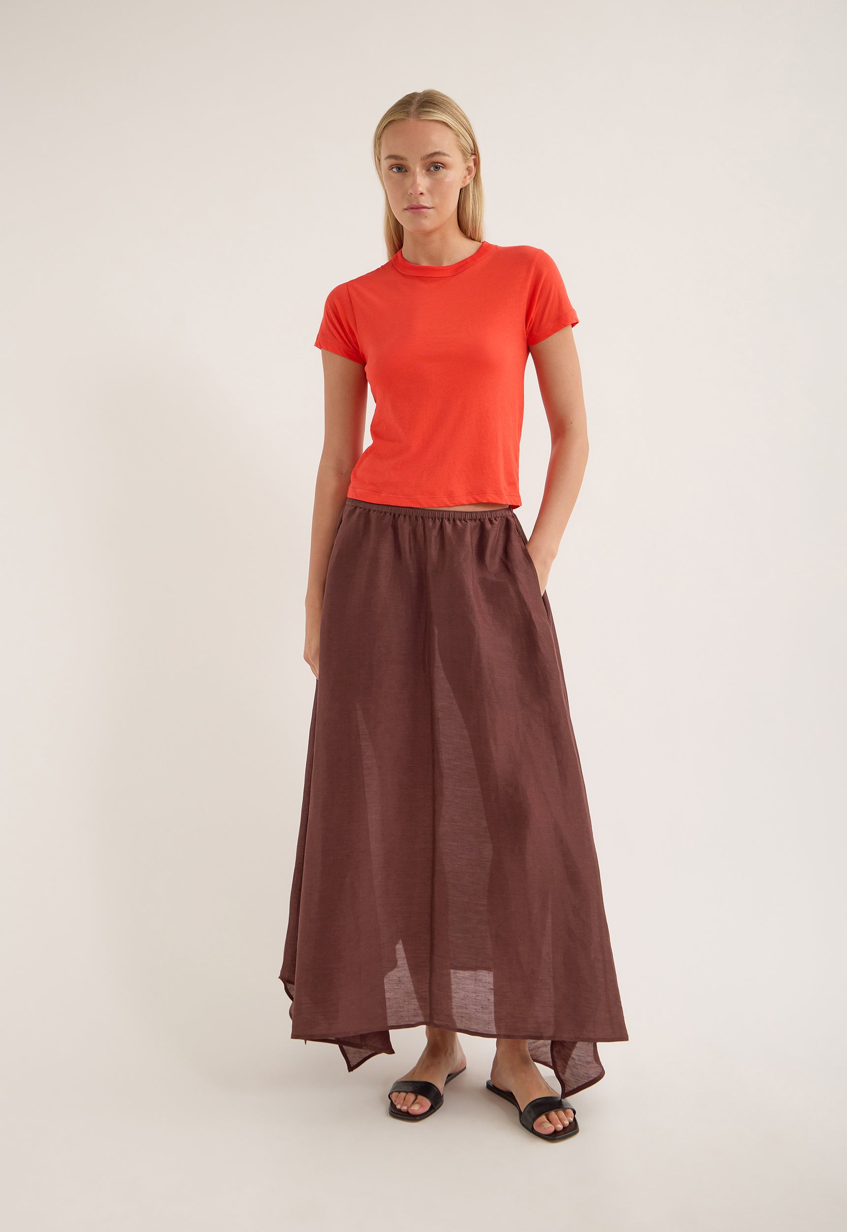Jac and Jack Axel Skirt in Twix - side view