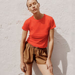 Jac and Jack Baby Tee in Rouse - detail view
