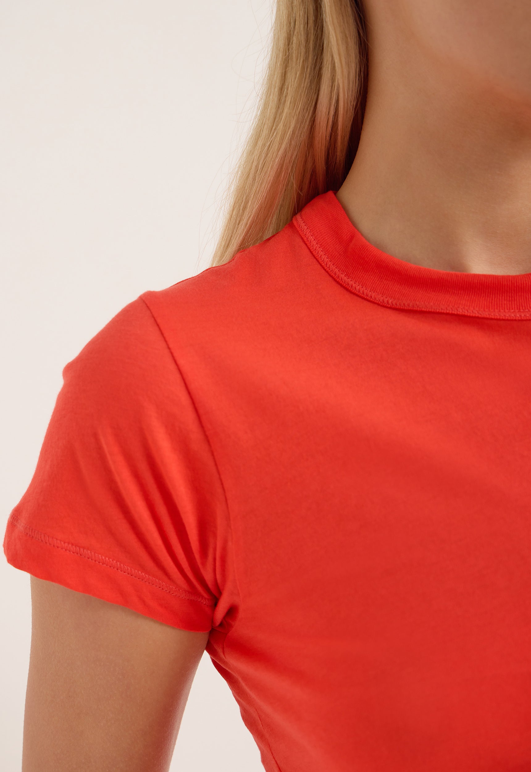 Jac and Jack Baby Tee in Rouse - close up