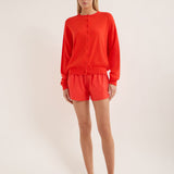 Jac and Jack Drive Cardigan in Rouse - side view