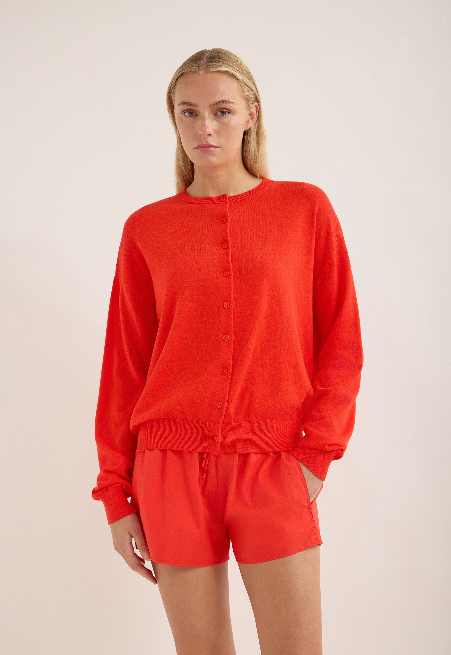 Jac and Jack Drive Cardigan in Rouse - styled look