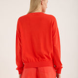 Jac and Jack Drive Cardigan in Rouse - close up