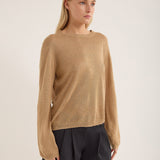 Jac and Jack Orlon Sweater in Cafe - styled look