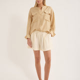 Jac and Jack Sarsen Shirt in Farrow - side view