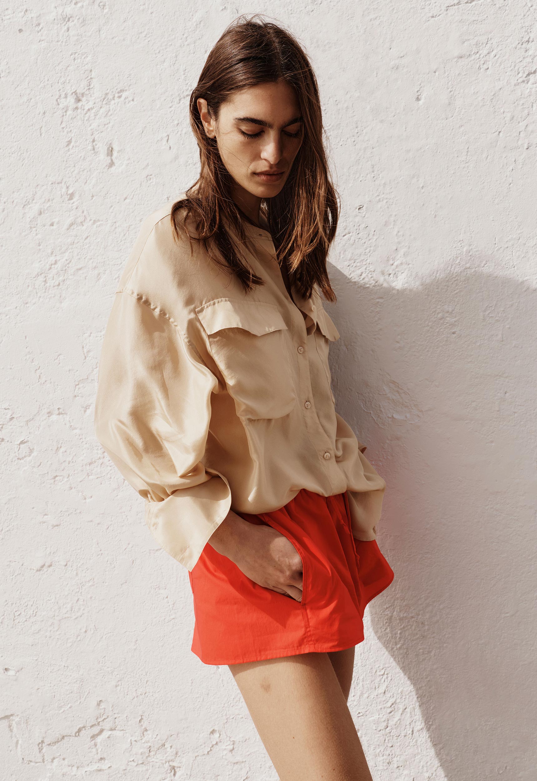 Jac and Jack Sarsen Shirt in Farrow - detail view