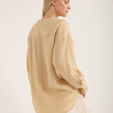 Jac and Jack Sarsen Shirt in Farrow - close up