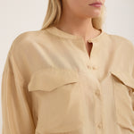 Jac and Jack Sarsen Shirt in Farrow - close up