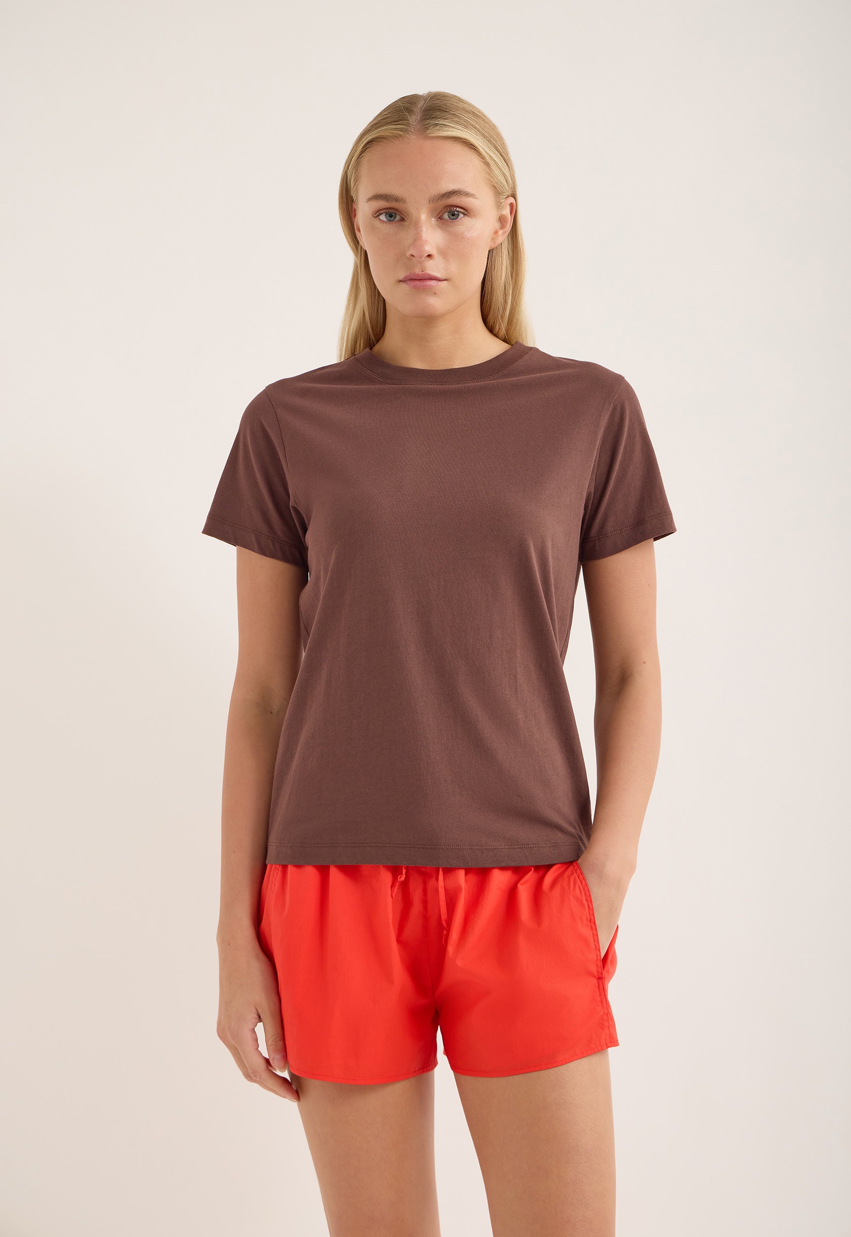 Jac and Jack Verte Tee in Twix - detail view